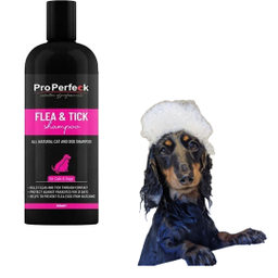 شامپو سگ و گربه پروپرفک مدل Tick and flea حجم 250 میلی لیتر