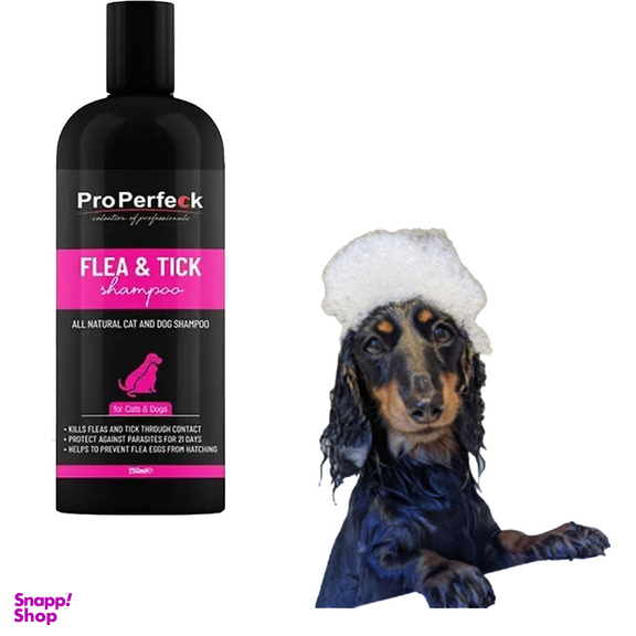 شامپو سگ و گربه پروپرفک مدل Tick and flea حجم 250 میلی لیتر
