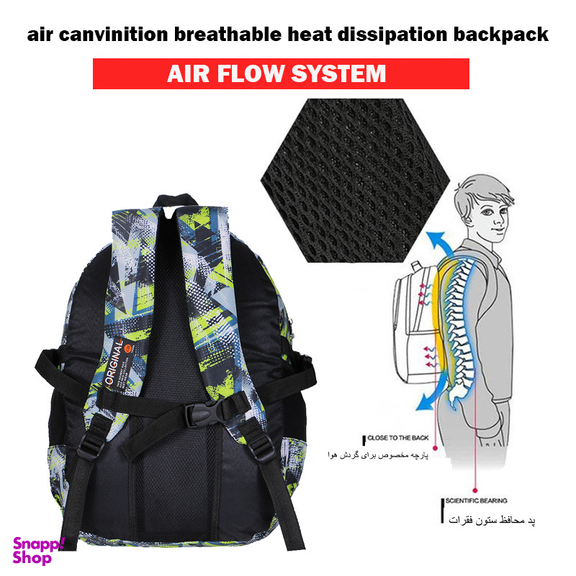 کوله پشتی پسرانه توریث مدل JLK-9900