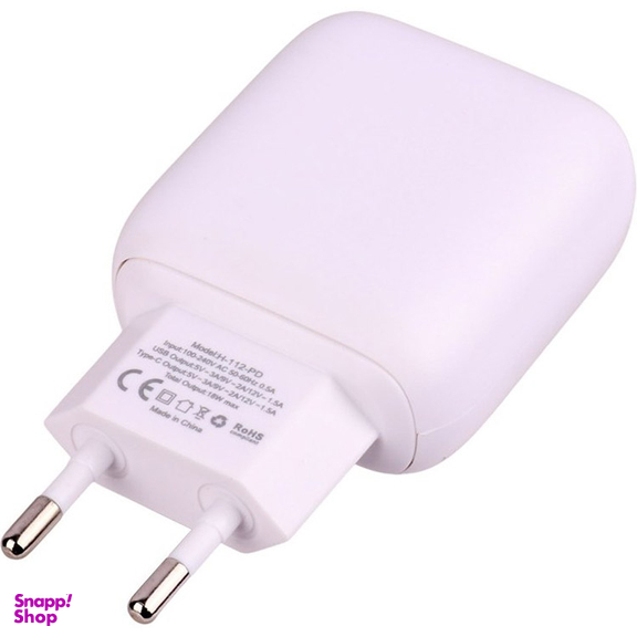 شارژر دیواری هیسکا مدل H-112PD به همراه کابل تبدیل Type-C