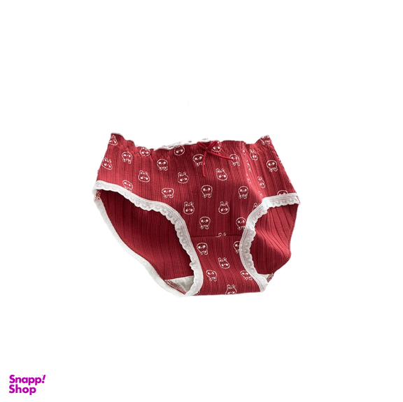 شورت زنانه مدل عروسکی طرح خرگوش کد 002 رنگ قرمز