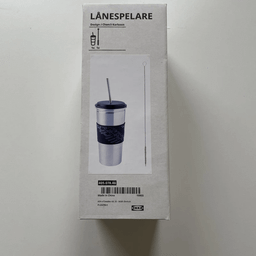 ماگ ایکیا مدل LANESPELARE به همراه نی و فرچه شستشو