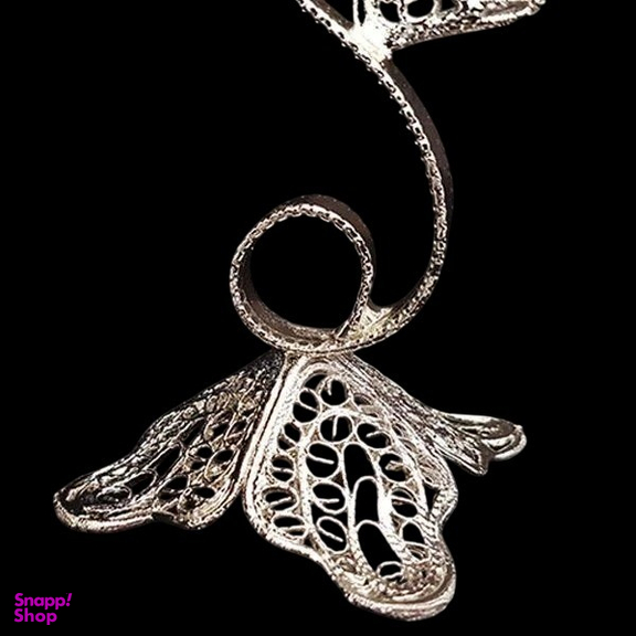 شمعدان ملیله کاری مدل گلبرک کد M-01 مجموعه 2 عددی