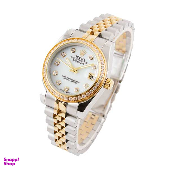 ساعت عقربه ای زنانه رولکس مدل دیت جاست مدیوم کد Rolex-3347-L