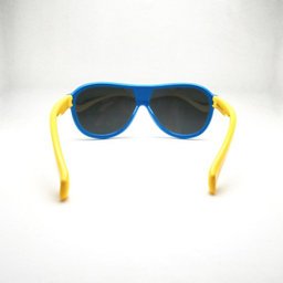 عینک آفتابی بچگانه کارازا مدل خلبانی پیوسته کد S895_c5 رنگ آبی زرد