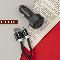 شارژر فندکی لیتو مدل LC-C18 48W به همراه کابل تبدیل MICRO USB