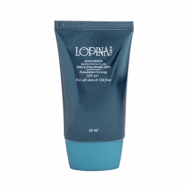 فلوئید ضد آفتاب رنگی بژ نچرال لوپینا کالر مناسب برای انواع پوست کد 30024 حجم 50 میلی لیتر