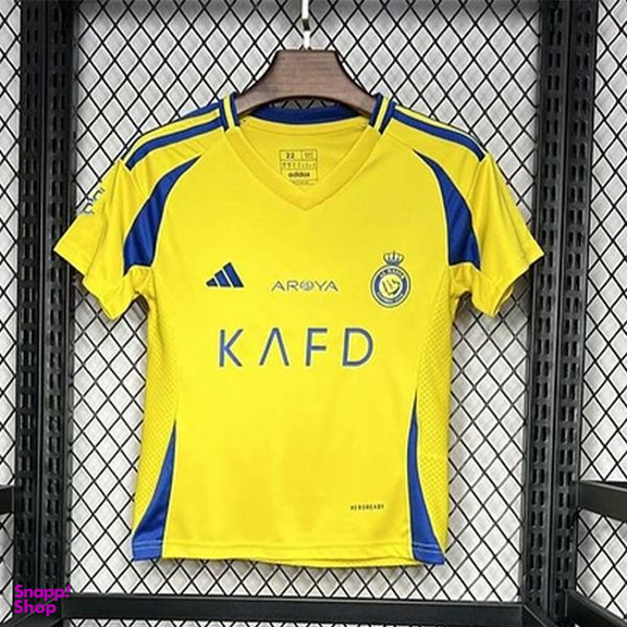 ست تیشرت و شلوارک ورزشی پسرانه مدل النصر عربستان Home 2025