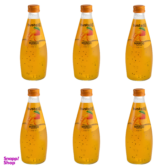 آبمیوه تخم شربتی انبه باستلو حجم 300 میلی لیتر بسته 6 عددی