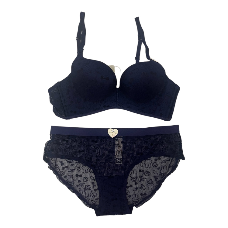 ست شورت و سوتین زنانه سوزان وگا کد NM-SV-01 رنگ سرمه‌ ای