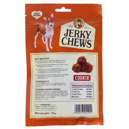 تشویقی سگ جرکی چیوز مدل Cookie وزن 70 گرم بسته 20 عددی