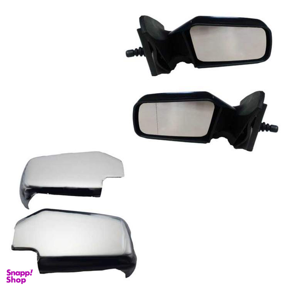 آینه جانبی خودرو قطعه سازان کبیر مدل AY-PRIDE-3010390 به همراه قاب مناسب پراید مجموعه 4 عددی