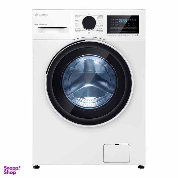 ماشین لباسشویی اسنوا مدل SWM-B80W ظرفیت ۸ کیلوگرم