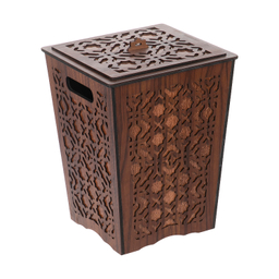 ست سطل و جادستمال کاغذی چوبی هم آدیس مدل آذین کد BF012013K