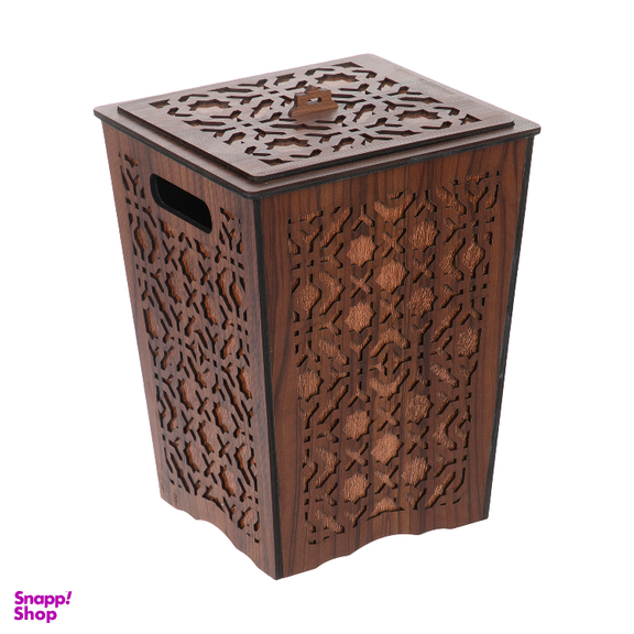 ست سطل و جادستمال کاغذی چوبی هم آدیس مدل آذین کد BF012013K