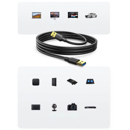 کابل Data Link USB 3.0 AM یوگرین مدل US128 کد 10370 طول 1 متر