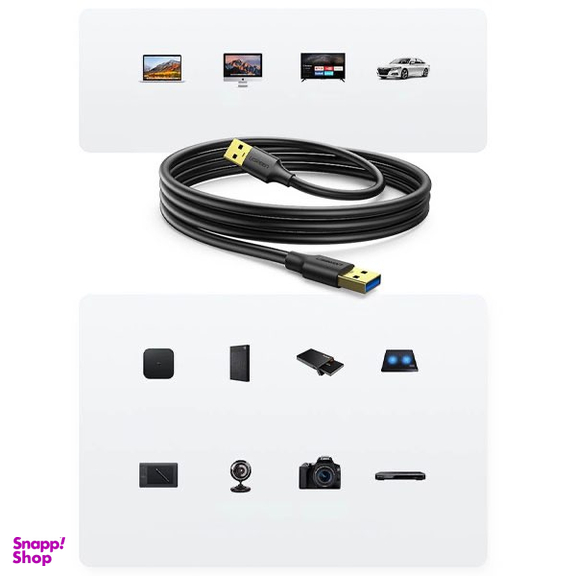 کابل Data Link USB 3.0 AM یوگرین مدل US128 کد 10370 طول 1 متر