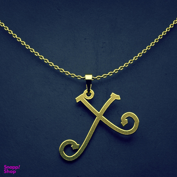 گردنبند طلا 18 عیار زنانه مدوپد مدل حرف X کد H3-1-1440