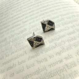 گوشواره نقره زنانه مدل الماس کد 441220 EAR