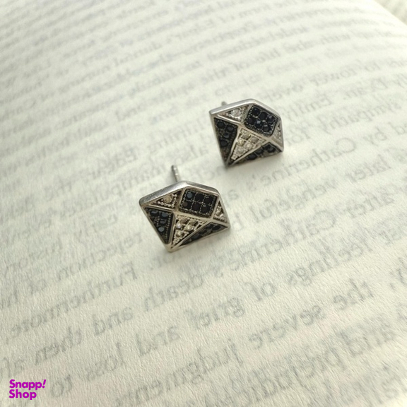 گوشواره نقره زنانه مدل الماس کد 441220 EAR