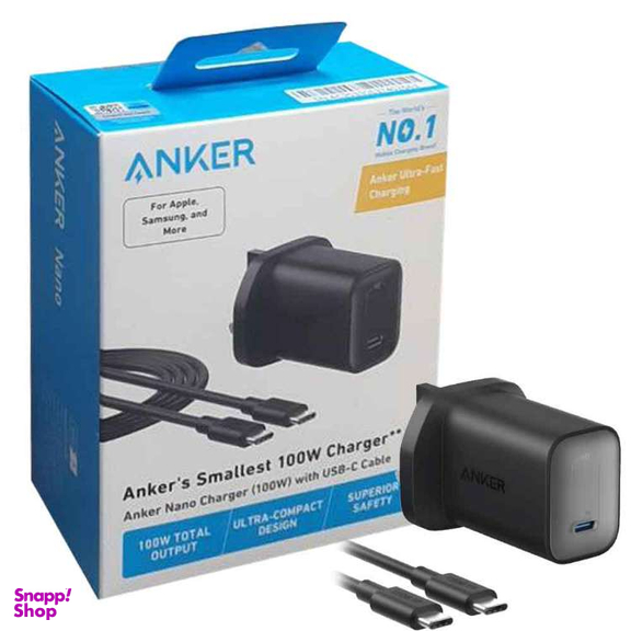 شارژر دیواری 100 وات انکر مدل B2679 Nano به همراه کابل Type-C