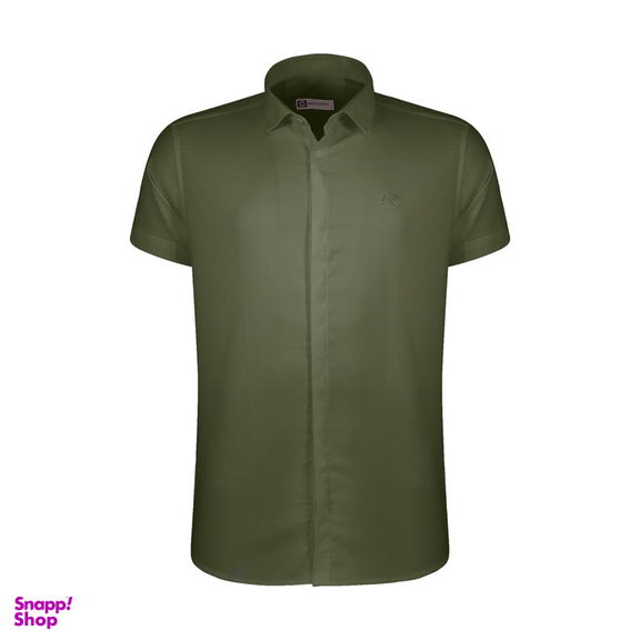 پیراهن آستین کوتاه مردانه والیانت استایل مدل سانتانا رنگ سبز