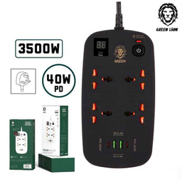 چند راهی برق 40 وات گرین لاین مدل Smart IQ Safety