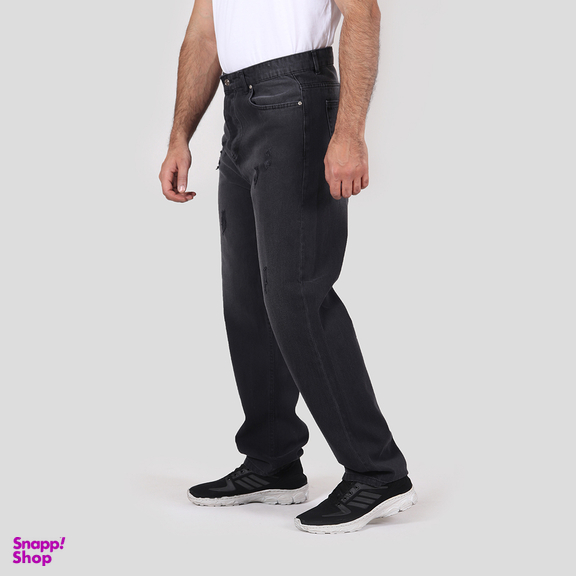 شلوار جین بگ مردانه کد 9816056 رنگ زغالی
