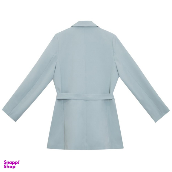 کت زنانه برنس مدل فلورینا رنگ آبی روشن