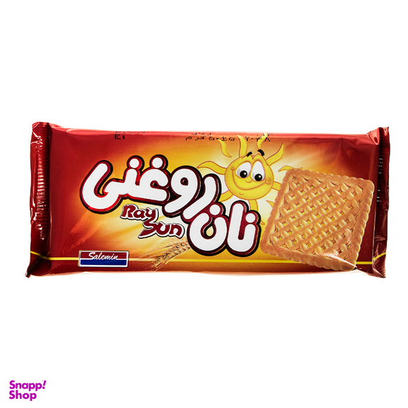بیسکوئیت نان روغنی سالمین وزن 50 گرم بسته 60 عددی