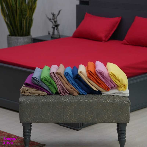 سرویس ملحفه کوکوجم مدل Plain دو نفره 3 تکه