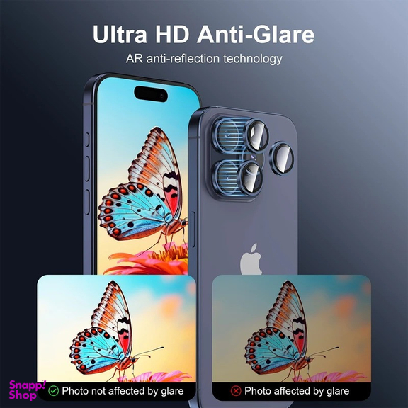 محافظ لنز دوربین بوف مدل HD-ColorLenz مناسب برای گوشی موبایل اپل iPhone 16 Pro Max / 16 Pro
