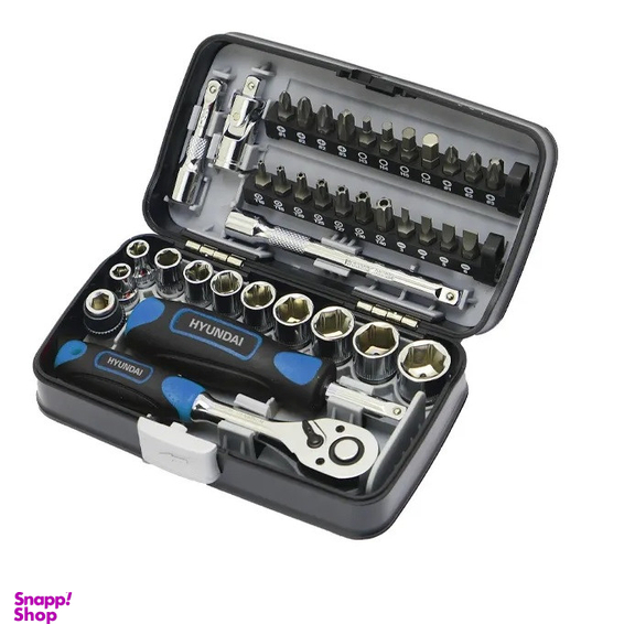 سری بکس و پیچ گوشتی هیوندای مدل 9138 مجموعه 38 عددی