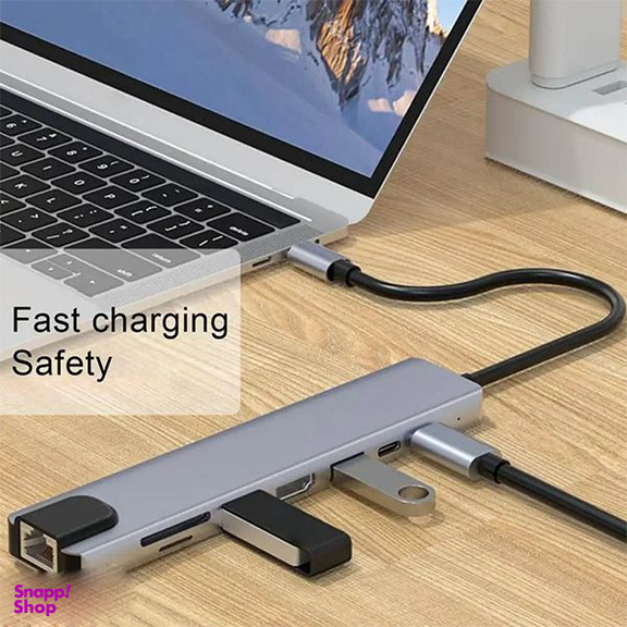هاب 8 پورت USB-C مدل BYL-2017L
