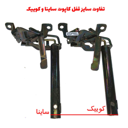 قفل کاپوت ضد سرقت خودرو وارون مدل GH-10 مناسب برای ساینا
