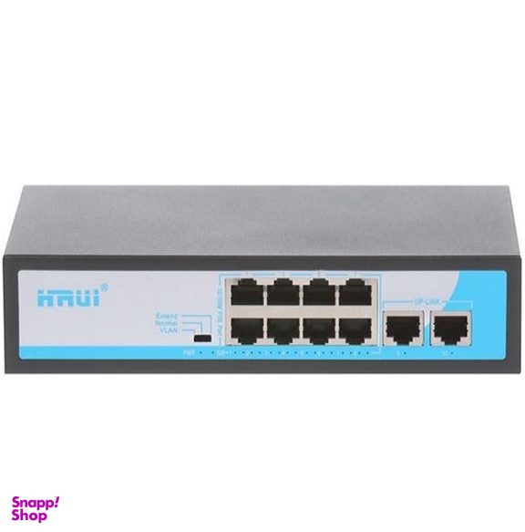 سوئیچ PoE شبکه 8 پورت اچ ار یو ای مدل HRUI HR900-AF-82GN
