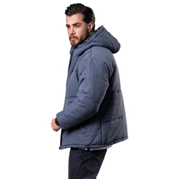 کاپشن مردانه مدل باکسی کد 2 رنگ طوسی