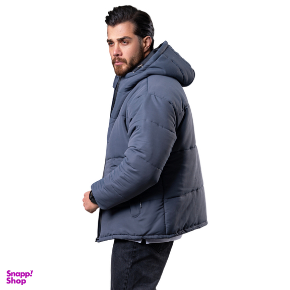 کاپشن مردانه مدل باکسی کد 2 رنگ طوسی