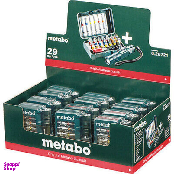 سری پیچ گوشتی شارژی متابو مدل 626721 بسته 29 عددی