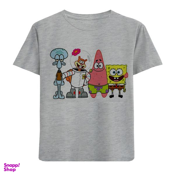 تی شرت آستین کوتاه بچگانه طرح پاتریک و دوستان مدل F662