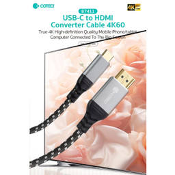 کابل تبدیل Type-C به HDMI کوتتسی مدل 87411 طول 3 متر