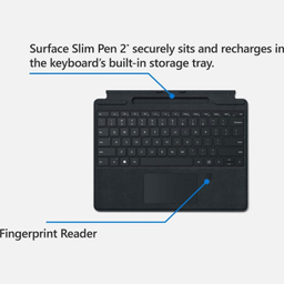 کیبورد تبلت مایکروسافت مدل Signature Keyboard with Fingerprint Reader مناسب سرفیس Pro 8/Pro 9/Pro 10/Pro 11