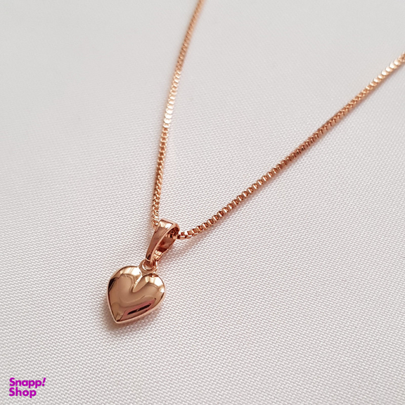 گردنبند زنانه ژوپینگ مدل قلب آینه ای کد 13611