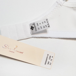 سوتین زنانه شاندرمن مدل فنردار کد 5080-2280-03 رنگ سفید