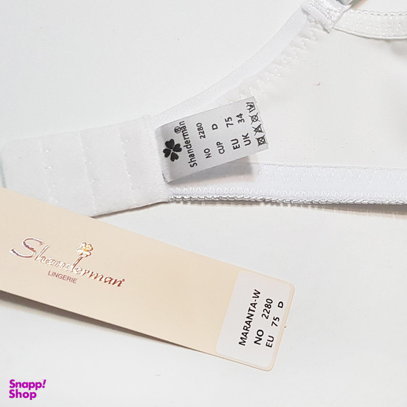 سوتین زنانه شاندرمن مدل فنردار کد 5080-2280-03 رنگ سفید