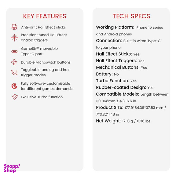 دسته بازی گیمسر مدل G8