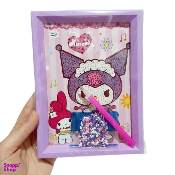 نقاشی الماسی مدل قابدار طرح کرومی و ملودی کد 8