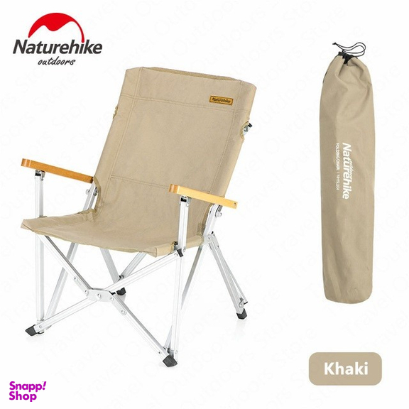 صندلی کمپینگ تاشو نیچرهایک مدل Folding Storage Chair کد NH19JJ004