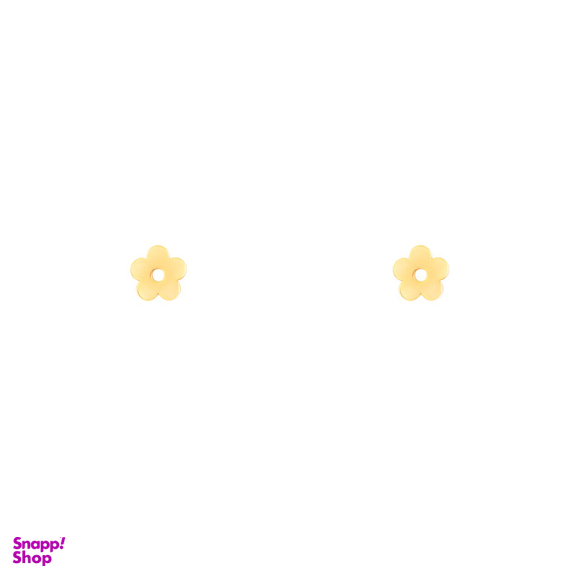 گوشواره طلا 18 عیار زنانه پرسته مدل گل