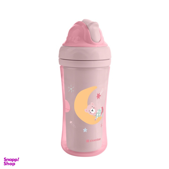 لیوان نی دار کیکابو moony me طرح خرس گنجایش 220 میلی لیتر